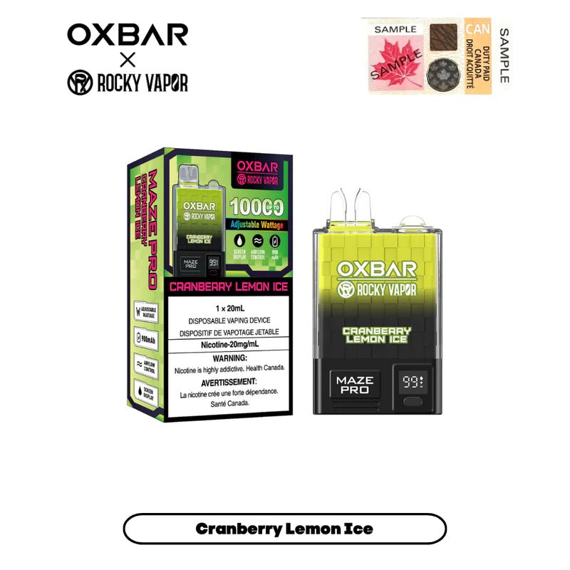 ROCKY VAPOR OXBAR MAZE PRO (10K Puffs) - variant_title - Nicotine Strength: option1_value - Inspired Vapor Company