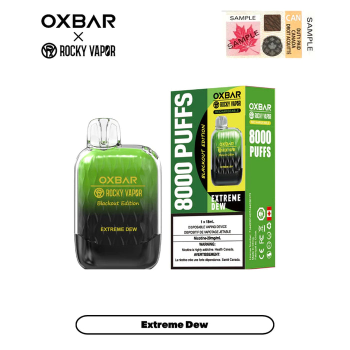 ROCKY VAPOR OXBAR X G-8000 (8000 puff)