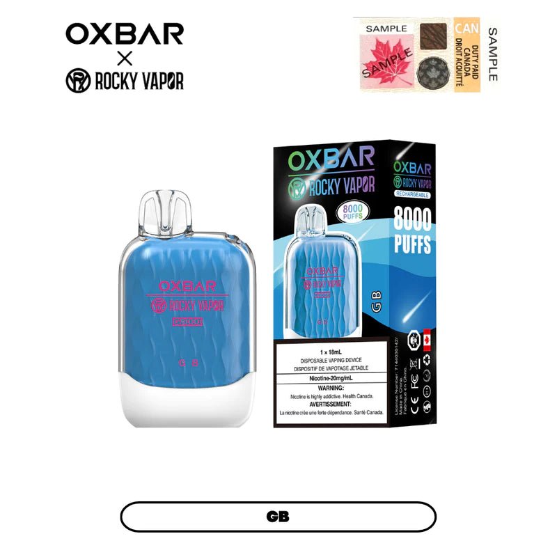 ROCKY VAPOR OXBAR X G - 8000 (8000 puff) - variant_title - Nicotine Strength: option1_value - Inspired Vapor Company