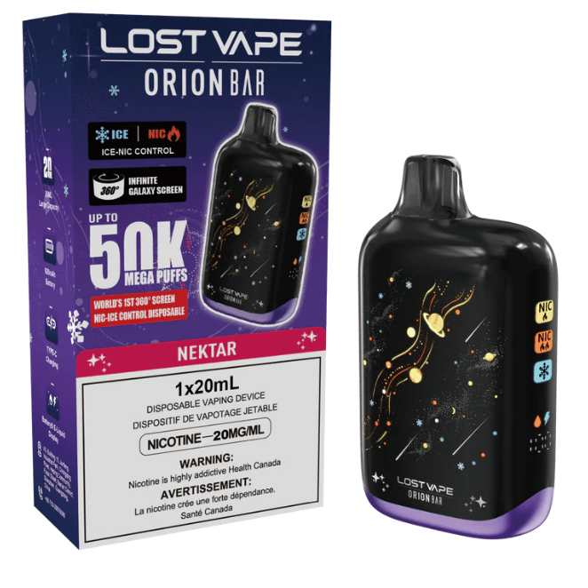 LOST VAPE ORIONBAR 50K DISPOSABLE - variant_title - Nicotine Strength: option1_value - Inspired Vapor Company