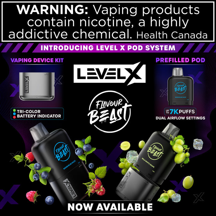 FLAVOUR BEAST LEVEL X PODS (7000 Puff) *LAST CALL*