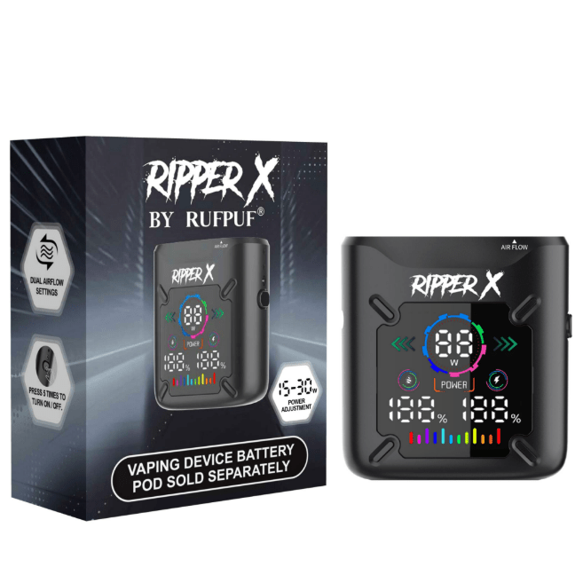 RUFPUF RIPPER X ULTRA BATTERY 1000MAH - variant_title - Nicotine Strength: option1_value - Inspired Vapor Company