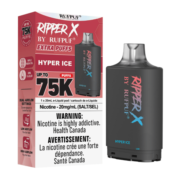 RUFPUF RIPPER X POD (75K) - variant_title - Nicotine Strength: option1_value - Inspired Vapor Company