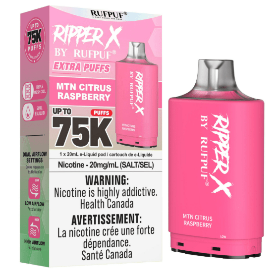 RUFPUF RIPPER X POD (75K) - variant_title - Nicotine Strength: option1_value - Inspired Vapor Company