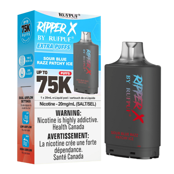 Ripper Vapes Blue Diamond RUFPUF RIPPER X POD (75K) IVC Ripper Vapes Blue Diamond RUFPUF RIPPER X POD (75K) IVC