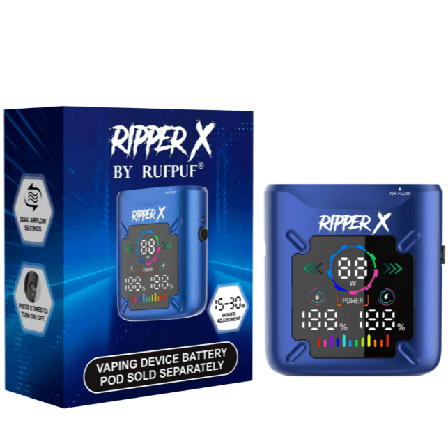 RUFPUF RIPPER X ULTRA BATTERY 1000MAH - variant_title - Nicotine Strength: option1_value - Inspired Vapor Company