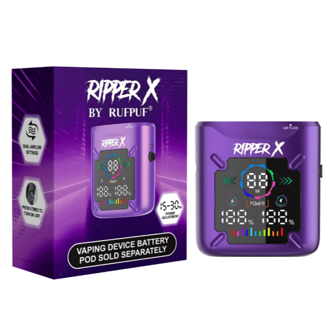 RUFPUF RIPPER X ULTRA BATTERY 1000MAH - variant_title - Nicotine Strength: option1_value - Inspired Vapor Company