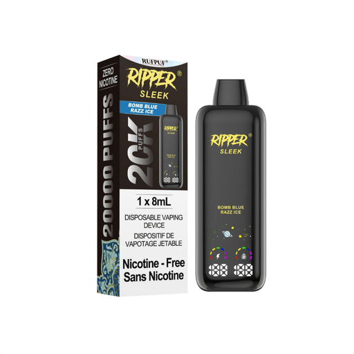 RIPPER SLEEK DISPOSABLE - ZERO NICOTINE (20K) - variant_title - Nicotine Strength: option1_value - Inspired Vapor Company