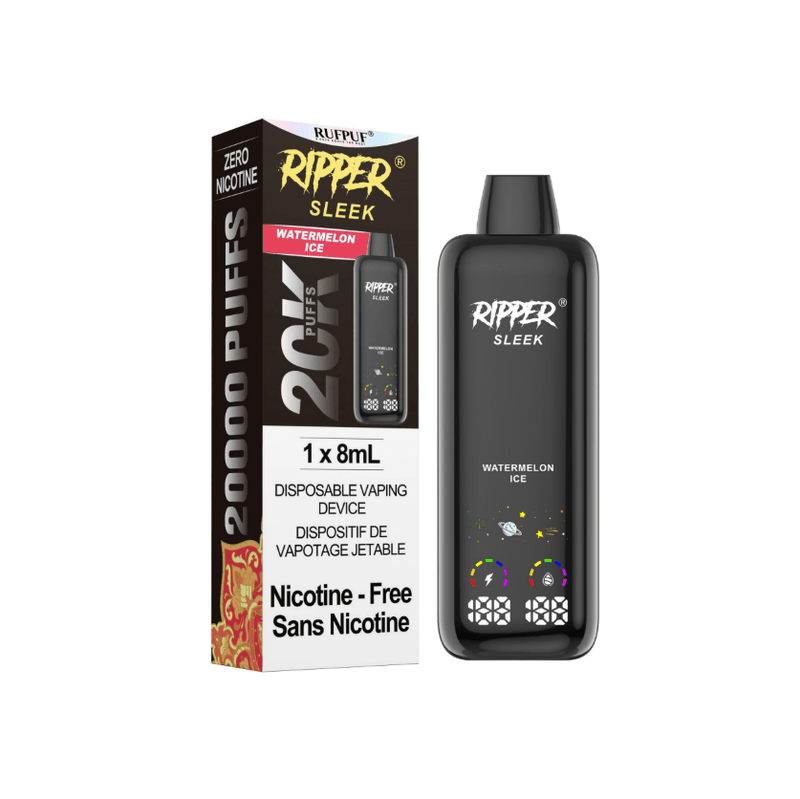 RIPPER SLEEK DISPOSABLE - ZERO NICOTINE (20K) - variant_title - Nicotine Strength: option1_value - Inspired Vapor Company