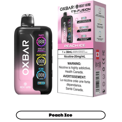 ROCKY VAPOR OXBAR TRI FUSION DISPOSABLE - variant_title - Nicotine Strength: option1_value - Inspired Vapor Company