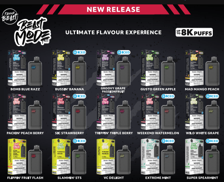 FLAVOUR BEAST - BEAST MODE DISPOSABLE (8000 PUFF) | Premium Vaping ...