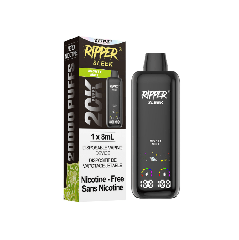 RIPPER SLEEK DISPOSABLE - ZERO NICOTINE (20K) - variant_title - Nicotine Strength: option1_value - Inspired Vapor Company