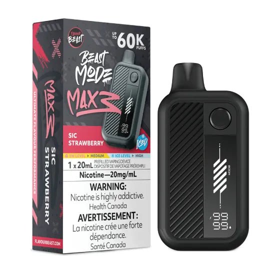 FLAVOUR BEAST - BEAST MODE MAX 3 (60K) - variant_title - Nicotine Strength: option1_value - Inspired Vapor Company