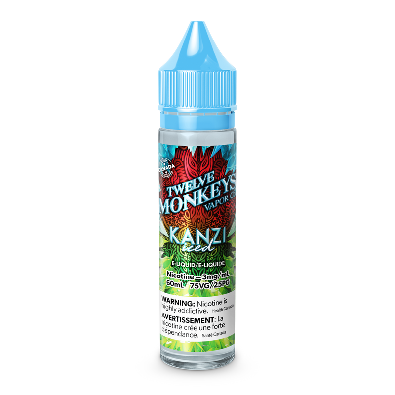 12 MONKEYS: ICE AGE (60ml) - variant_title - Nicotine Strength: option1_value - Inspired Vapor Company