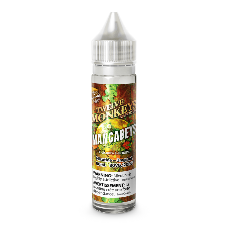 12 MONKEYS (60mL) - variant_title - Nicotine Strength: option1_value - Inspired Vapor Company