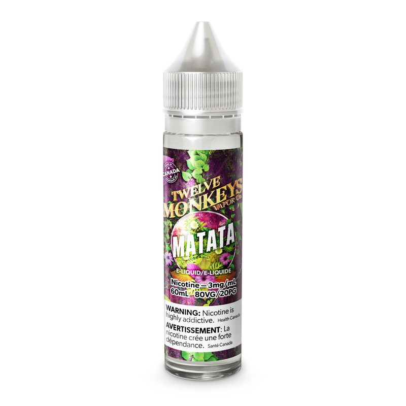 12 MONKEYS (60mL) - variant_title - Nicotine Strength: option1_value - Inspired Vapor Company