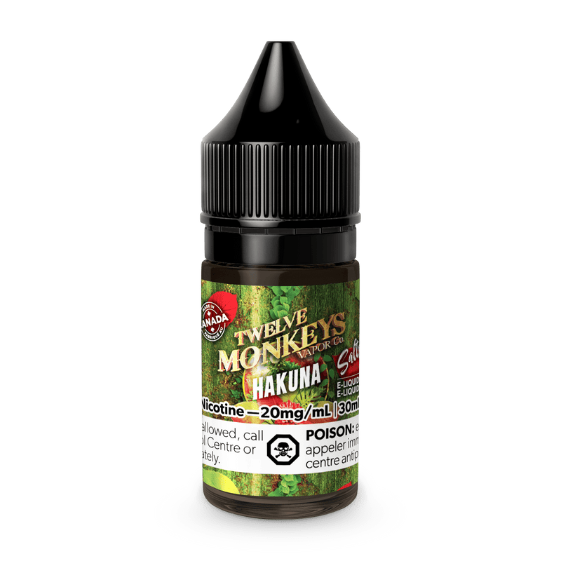 12 MONKEYS SALTS (30ml) - variant_title - Nicotine Strength: option1_value - Inspired Vapor Company