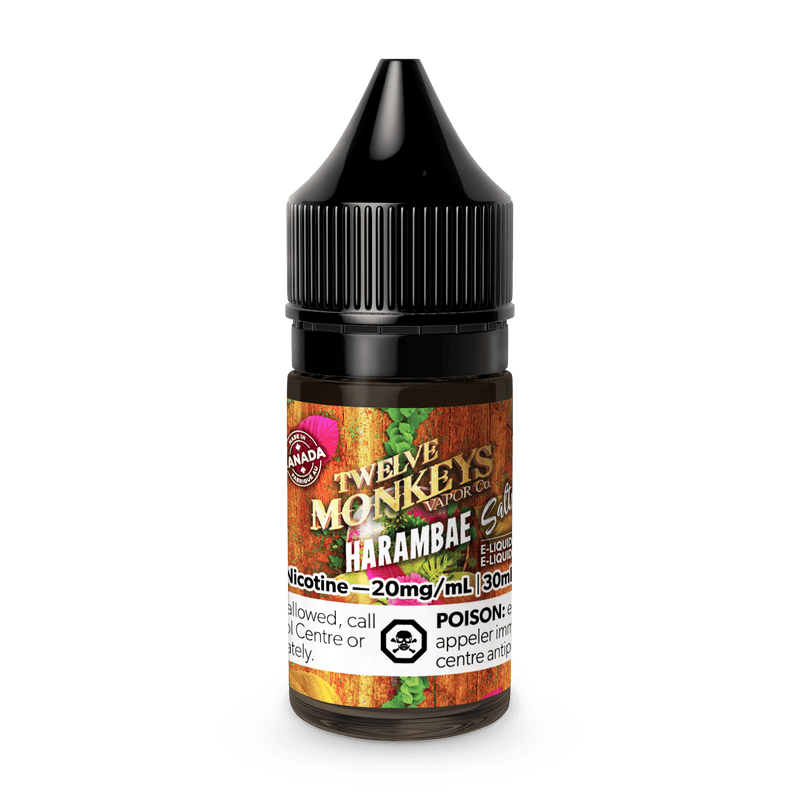 12 MONKEYS SALTS (30ml) - variant_title - Nicotine Strength: option1_value - Inspired Vapor Company
