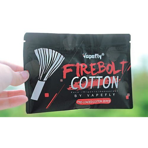 VAPEFLY FIREBOLT ORGANIC PRE - LOADED COTTON - variant_title - Nicotine Strength: option1_value - Inspired Vapor Company