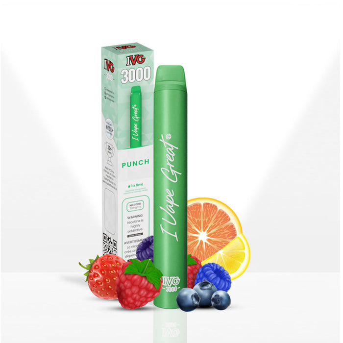 IVG 3000 PUFF DISPOSABLE VAPE