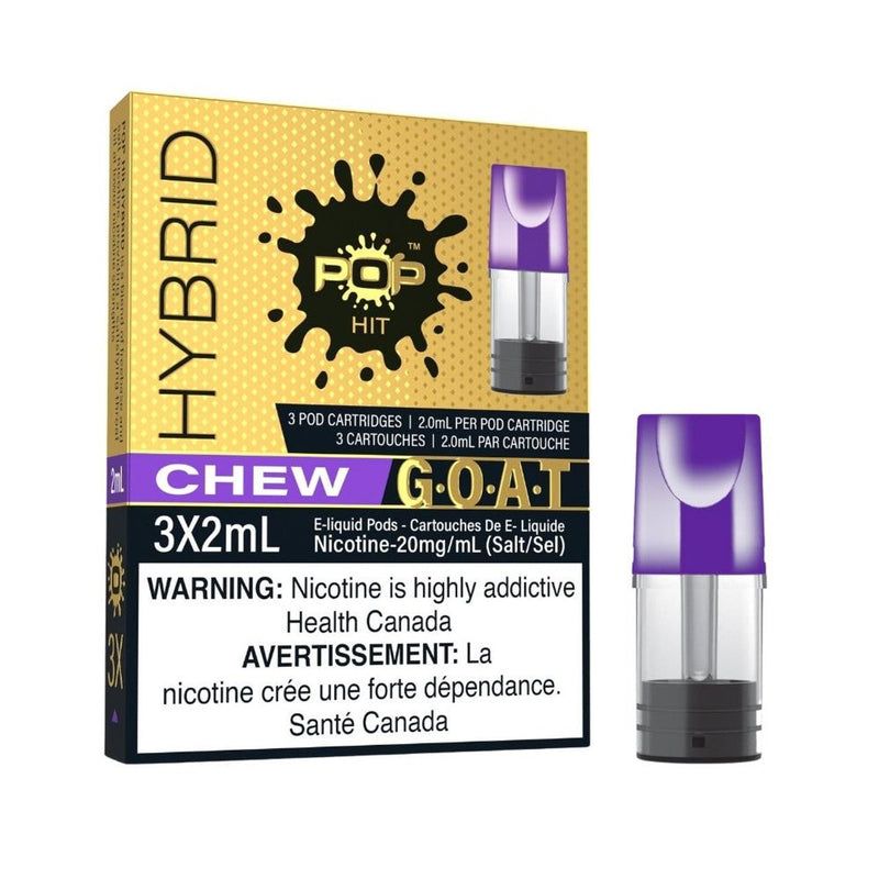 POP HITS HYBRID PODS 2% G.O.A.T. SERIES - variant_title - Nicotine Strength: option1_value - Inspired Vapor Company