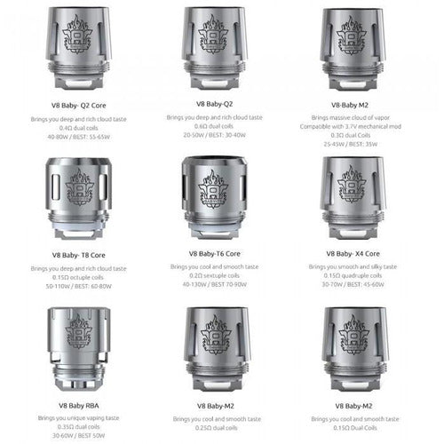 SMOK TFV8 BABY BEAST COILS  - *LAST CALL*