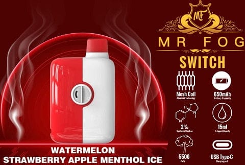 MR FOG SWITCH - 5500 DISPOSABLE - variant_title - Nicotine Strength: option1_value - Inspired Vapor Company