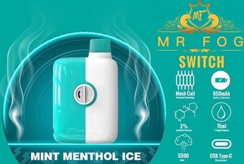 MR FOG SWITCH - 5500 DISPOSABLE - variant_title - Nicotine Strength: option1_value - Inspired Vapor Company