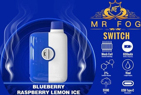 MR FOG SWITCH - 5500 DISPOSABLE - variant_title - Nicotine Strength: option1_value - Inspired Vapor Company