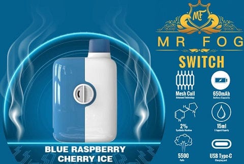 MR FOG SWITCH - 5500 DISPOSABLE - variant_title - Nicotine Strength: option1_value - Inspired Vapor Company